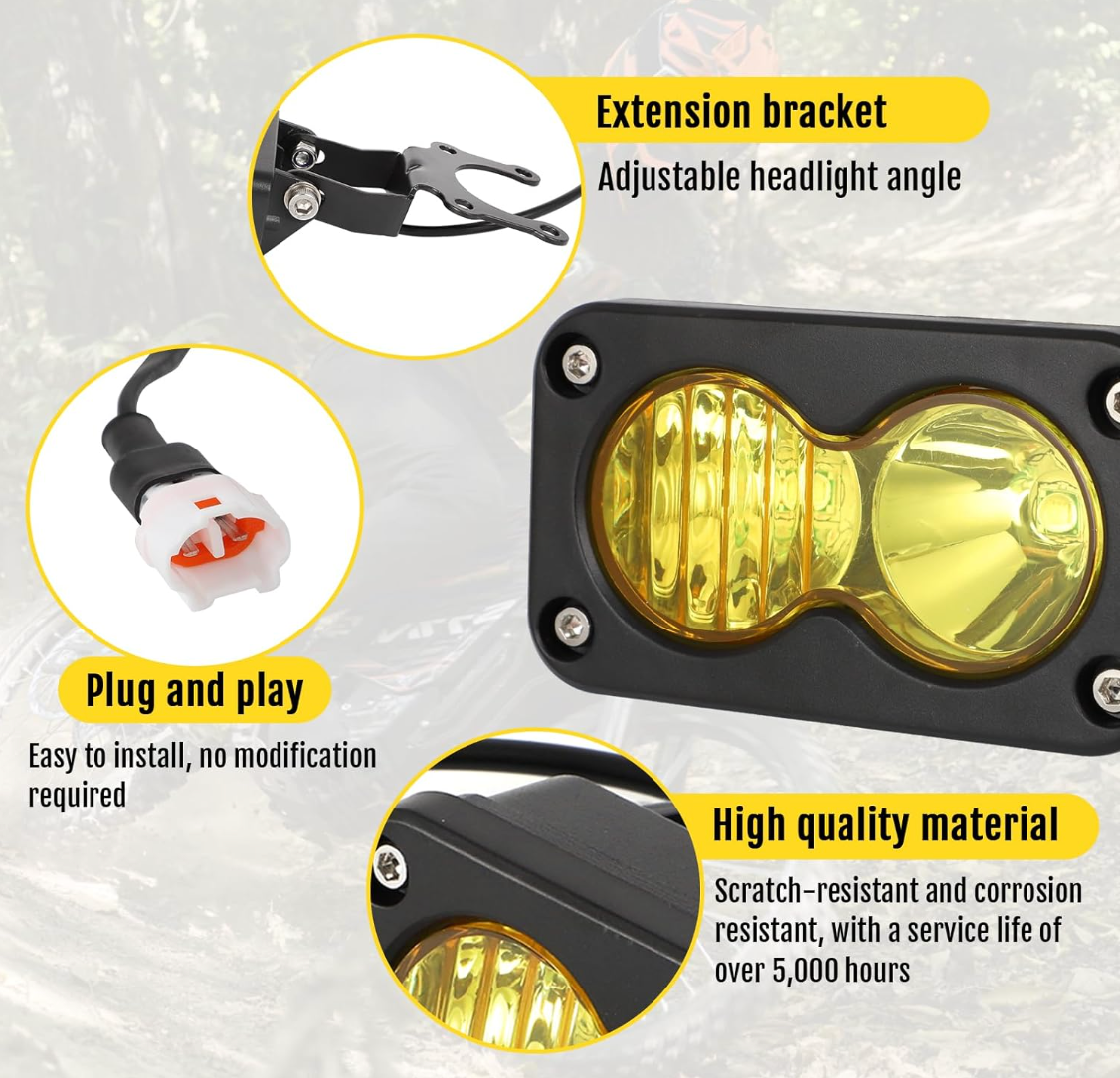Yellow Floodlight For Surron, Talaria and More